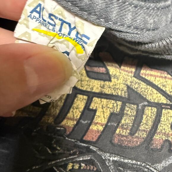 Back to the Future Boys Tee Sz M 5 6 Gray DeLorean Screen Print AlStyle Shirt - Picture 8 of 8